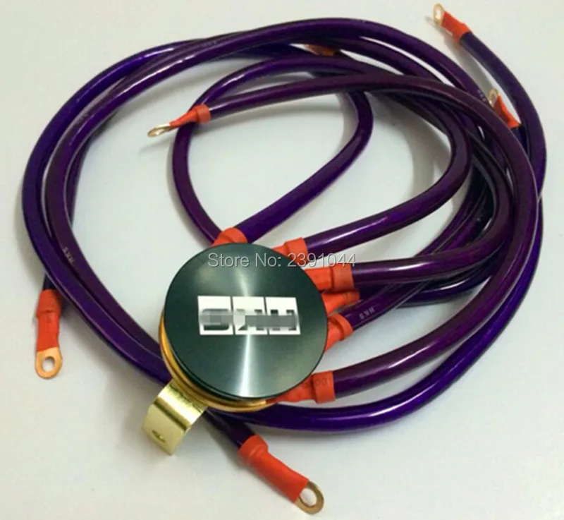 Гоночный Универсальный кабель заземления провода комплект для универсальной автомобильной системы заземления кабель Фиолетовый Высокое качество 6 точек