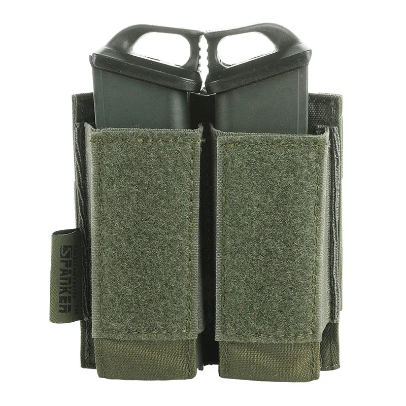 Отличный Элитный бизань тактический пистолет Molle Журнал чехлы военный Glock двойной зажим сумка для пейнтбола аксессуары для игр - Цвет: RGN