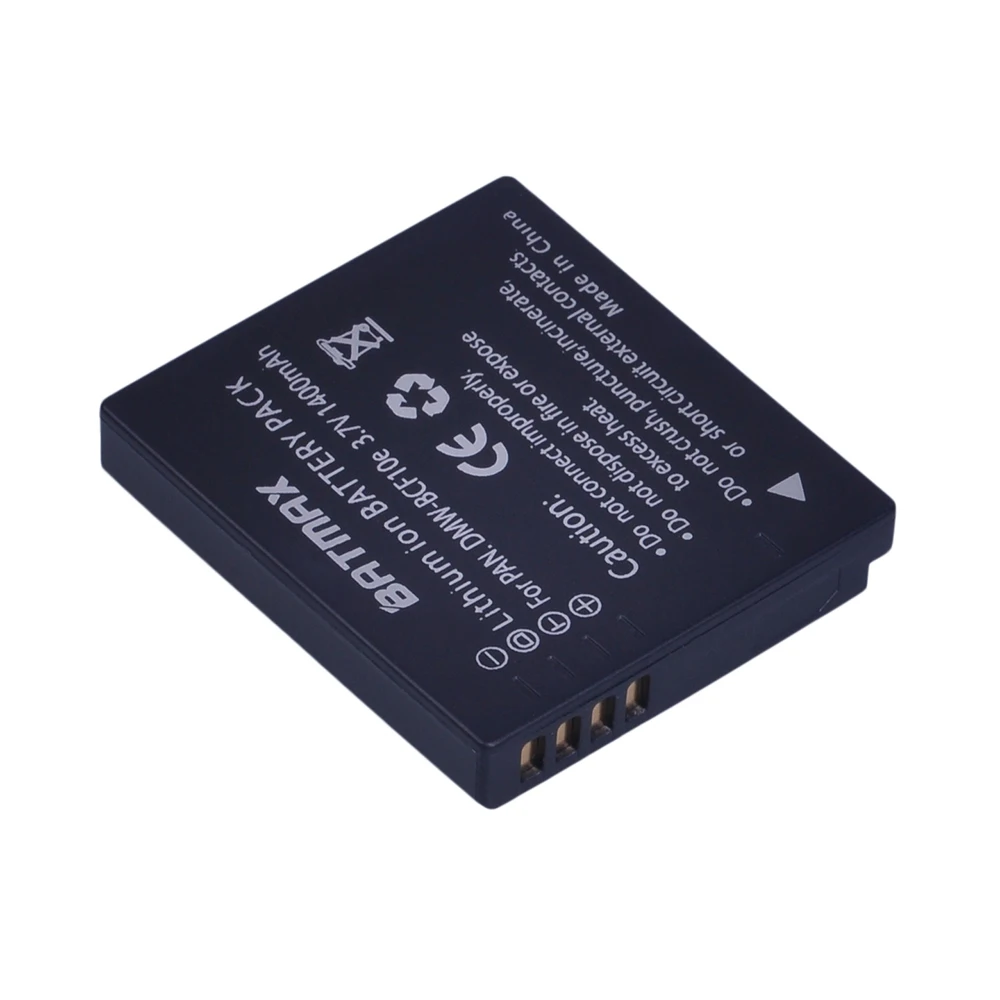 Billige 1 Stück 1400 mAh Akku für Panasonic Lumix CGA S 106C CGA S 106D CGA S 106B DE A59B DE A60B DMW BCF10E DMW BCF10E DMWBCF10E DMC F2