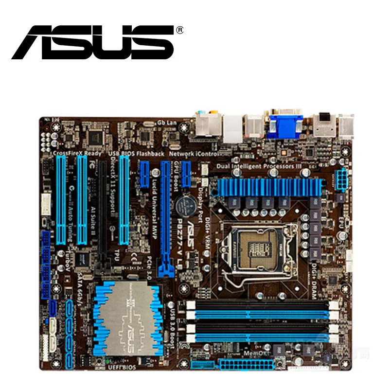 

Asus P8Z77-V LE Desktop Motherboard Z77 Socket LGA 1155 i3 i5 i7 DDR3 32G ATX UEFI BIOS Original Used Mainboard On Sale