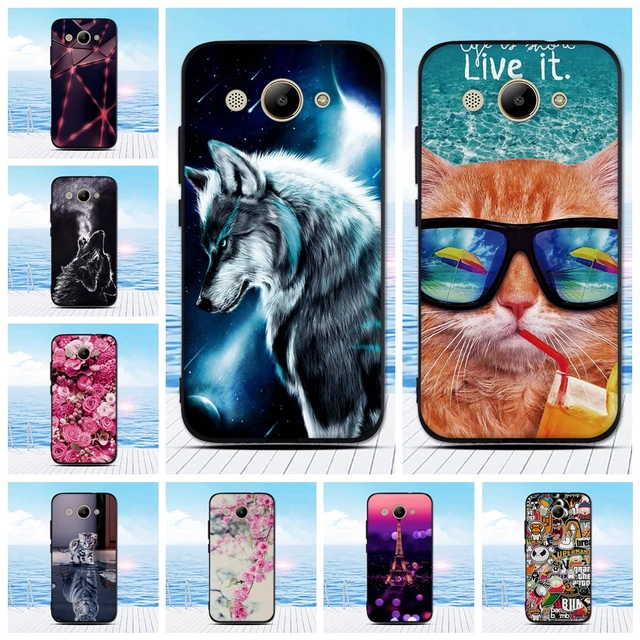 Cheap Soft Silicone TPU for Huawei Y3 2017 Case Cover CRO-L22 Patterned Painted Phone Back Protective Case FOR Huawei Y3 2018