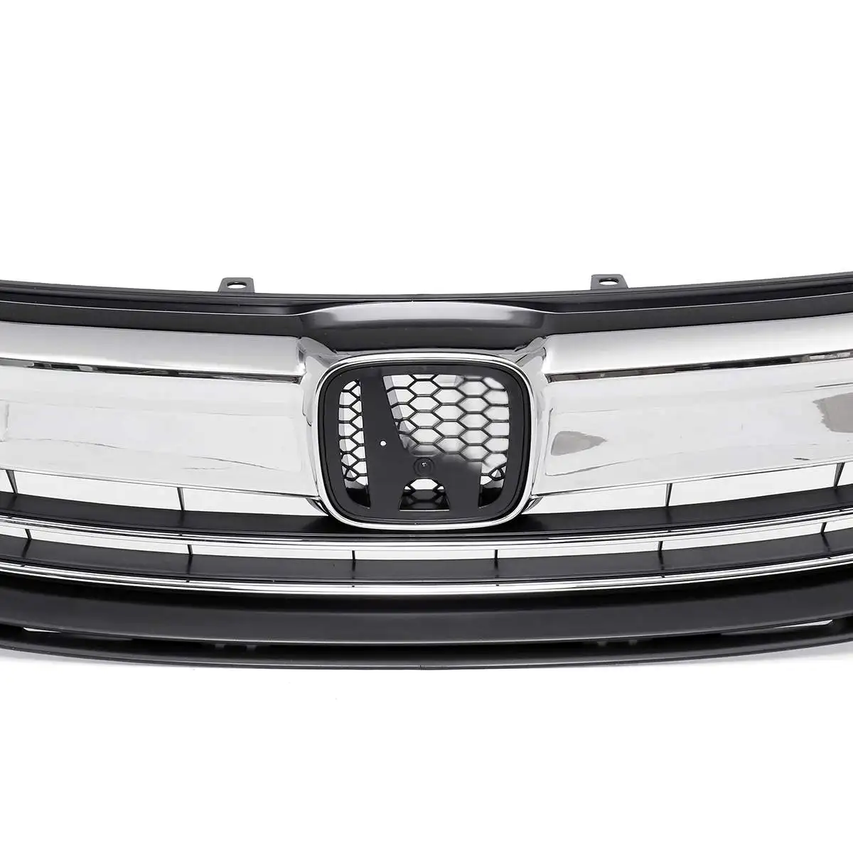 Хром+ матовый черный для Honda для Accord Sedan 4D 9.5th- Решетка переднего бампера верхняя решетка решетки в сборе