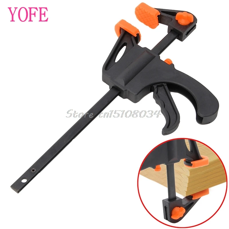 4 Inch Wood-Working Bar Clamp Quick Ratchet Release Speed Squeeze DIY Hand Tools S08 Wholesale&Drop