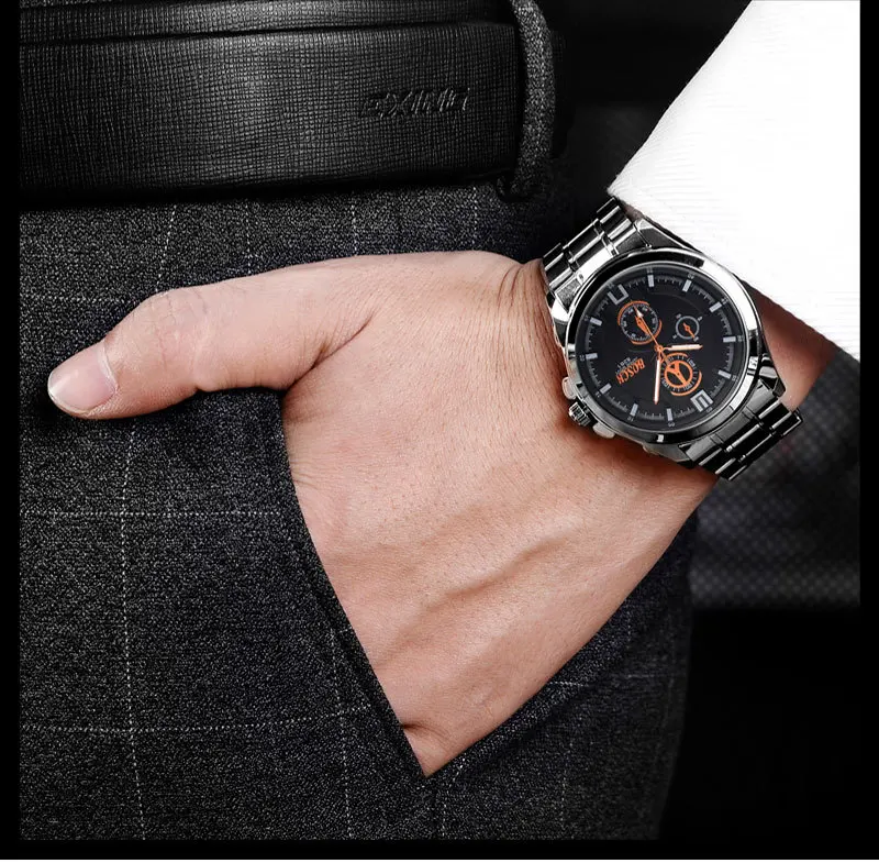 

Watch Elegant Analog Luxury Colorful Leather Strap Male Clock Hodinky Relogio Masculino