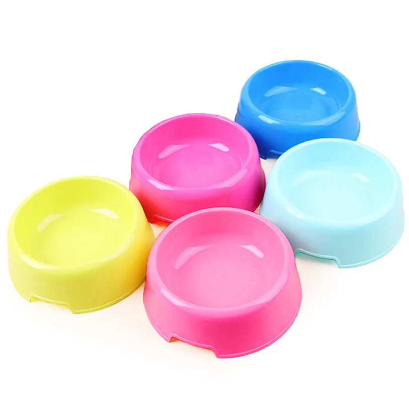 Portable Travel Bamboo Fiber Pets Bowl Food Water Feeding Candy Color Cup Dish for Dogs Cat Water Feeder Dish 40DC19 (8)