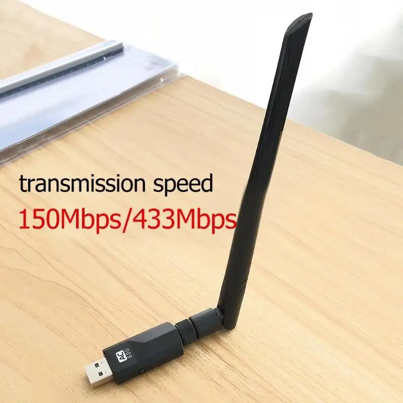 ALLOYSEED M 600P USB WiFi адаптер 600 Мбит/с 5dBi антенна двухдиапазонный приемник 802.11ac/b/n/g