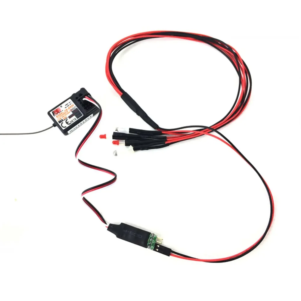 LED Lamp Light 3CH Radio Remote Control Switch Turn On//Off for RC Cars