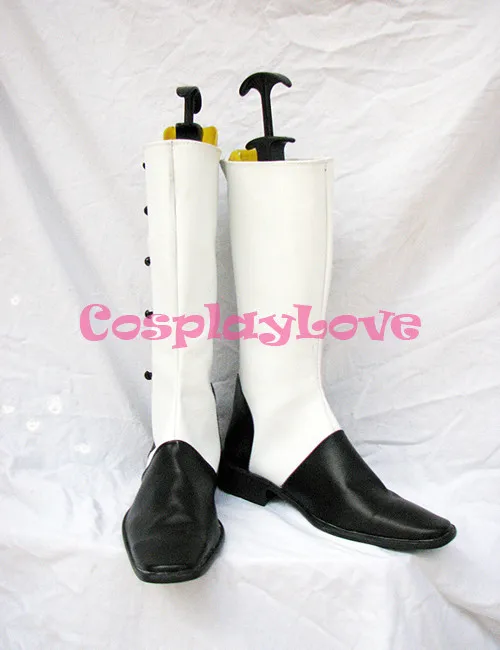 614 Custom made circus colonel gray shoes boots from black butler Kuroshitsuji Cosplay (1)