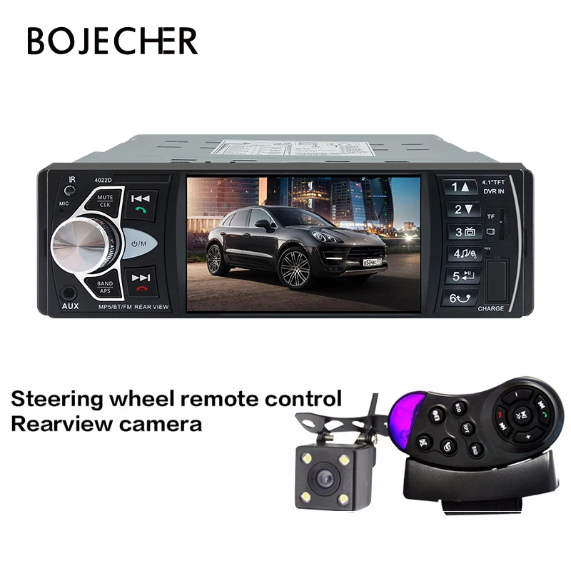 4022D Car Radio Music Player with Rear View Camera Support Bluetooth