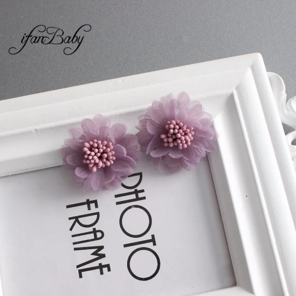 Chic Organza fabric flower 3