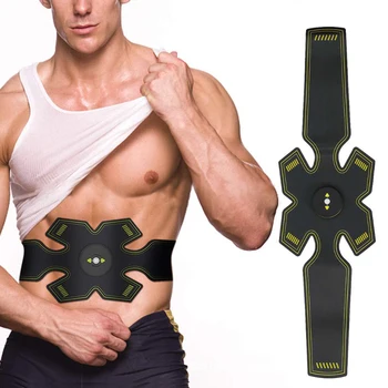 

EMS Abdominal Muscle Stimulator Electric ABS Waist Trainer Fitness Weight loss Body Slimming Massager for Man and Woman Burn Fat