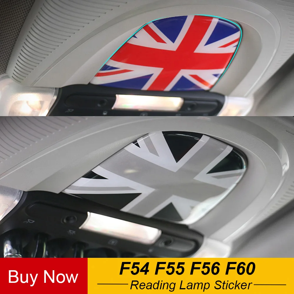 

Auto Roof Reading Lamp Panel Crystal Epoxy Sticker For MINI Cooper S One Countryman F54 F55 F56 F60 Countryman Car Accessories