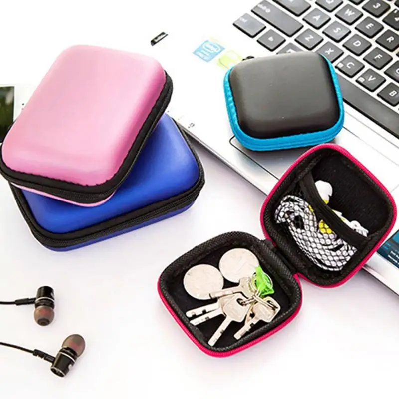 

Coin Earphone Sd Card Usb Flash Disk Headset Storage Bag Zipper Case Colorful Portable Pouch Cable Protective Box Organizer A40