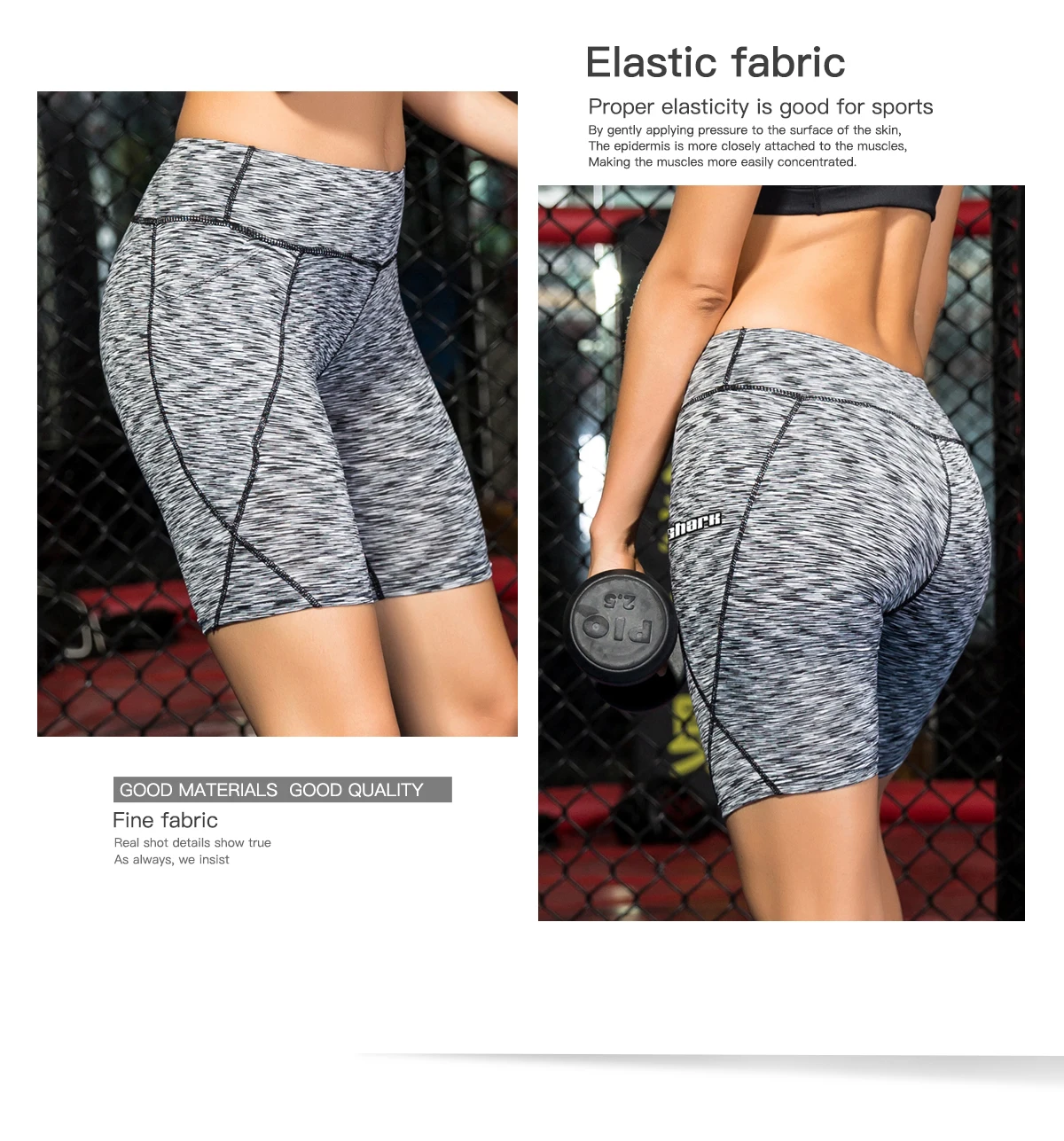 mulheres compressão shorts de ginásio elástico treino