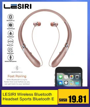 LESIRI R8 Bluetooth наушники Беспроводной Bluetooth наушники в ухо Спорт IPX5 Водонепроницаемый гарнитура, стерео, бас, наушники с микрофоном для телефона