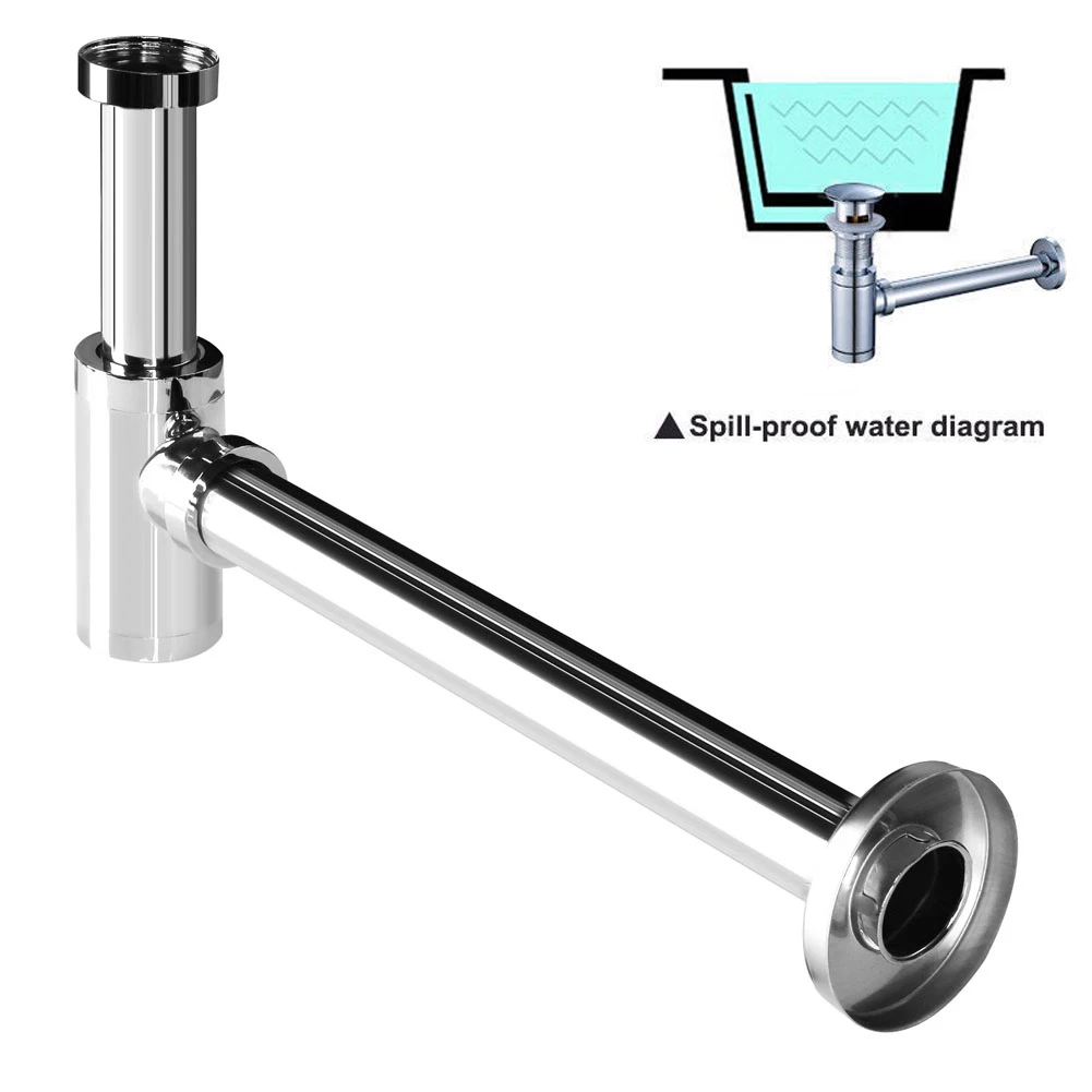 

Hot Useful Drain Valve Pop-up Siphon Drain Set Drains with Overflow Sink HY99 AU01