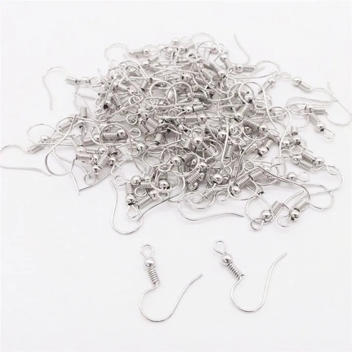 6 50pcs Ear Hook For Diy Earring Marking Gold Plated Earrings For Women Silver  Earhook Diy Craft Jewelry Marking Components