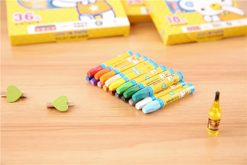 24 цвета восковой карандаш можно мыть масляной краской карандаш стираемые пластиковые пастели для рисования для детей школьные офисные товары для рукоделия
