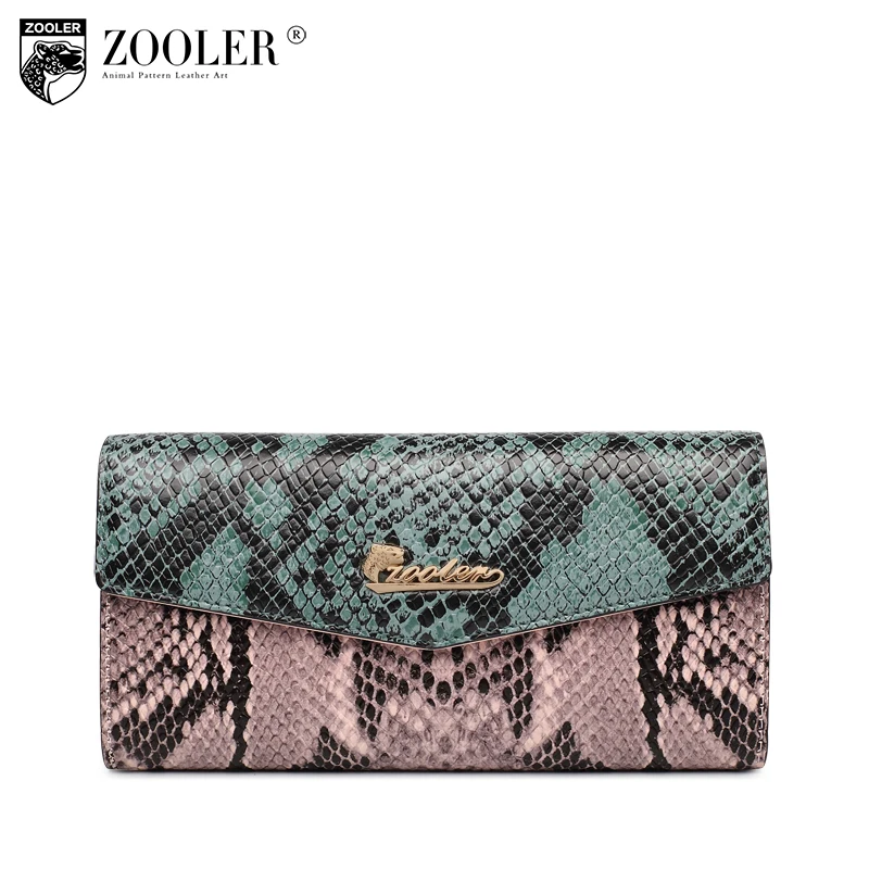 

Luxury wallets woman 2018 designer genuine leather bag ZOOLER clutch patchwork wallet card holder purse portefeuille femme -A101