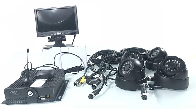 Discount SD card monitoring + remote positioning monitoring + cycle recording 3G GPS bus monitoring kit private car / heavy machinery 7