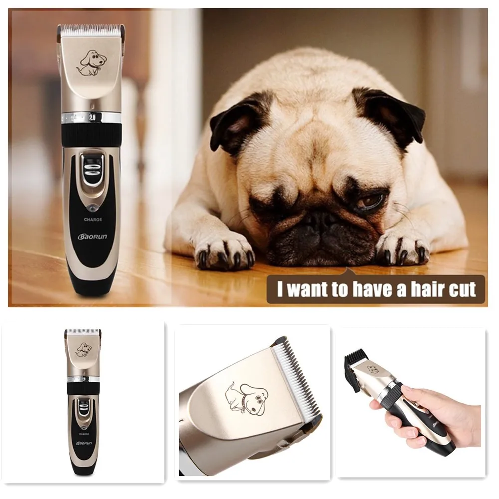 Image Eco friendly Professional Rechargeable Cordless Pet Hair Clipper with Grooming Kit for Dogs Cats House Animals