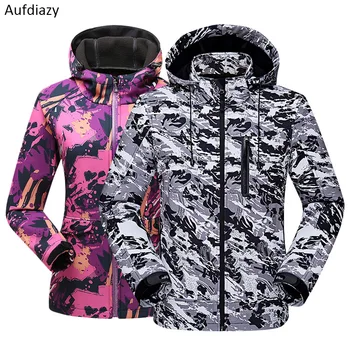 

Aufdiazy Men Women Thick Jackets Autumn Winter Waterproof Fleece Tactical Coats Outdoor Camping Climbing Thermal Coats 5XL OM068