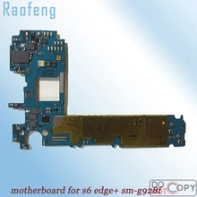 Raofeng Высококачественная разблокированная для Samsung Galaxy S6 edge+ G928f материнская плата 32 Гб материнская плата с полными ЧИПАМИ логическая плата