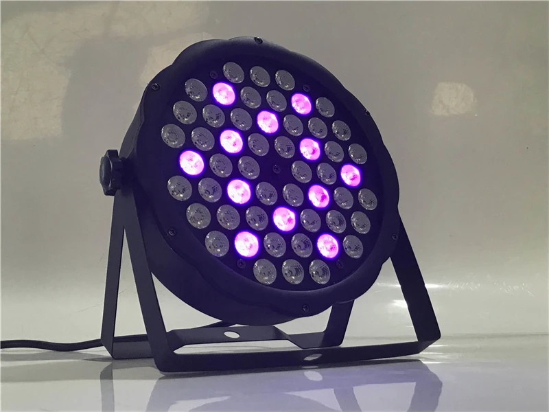 54 led ультрафиолетовый par Светильник s dmx512 плоский par УФ-светильник dj светильник s вечерние светильник s