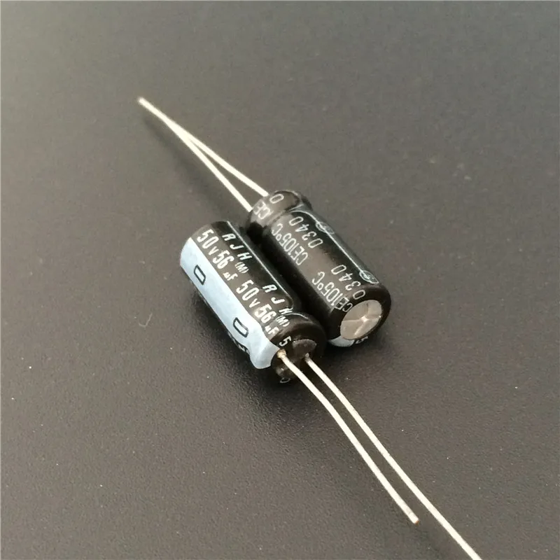 100pcs 56uF 50V ELNA RJH Series 6.3x15mm Extra Low Impedance 50V56uF