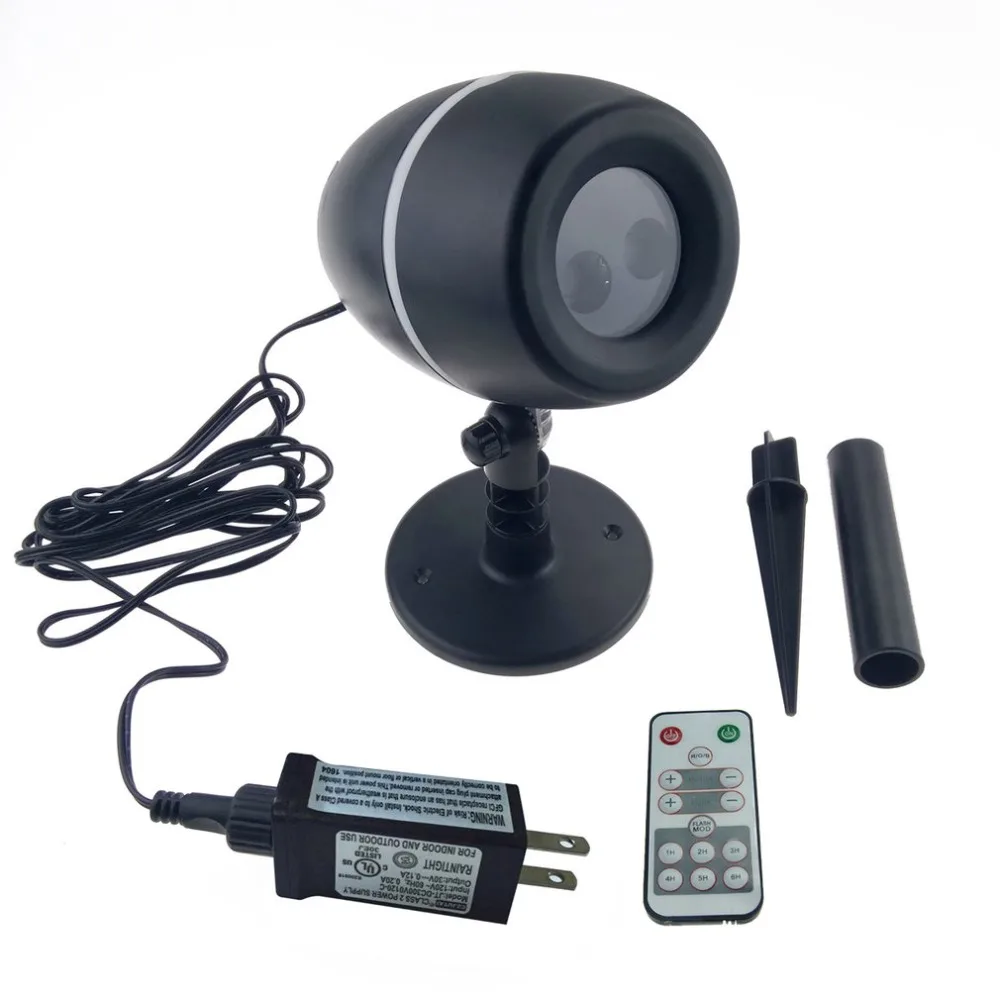 

ICOCO Stars Laser Projector Outdoor LED Flood Light With Remote Control Red Green Blue Showers Light Garden Decoration