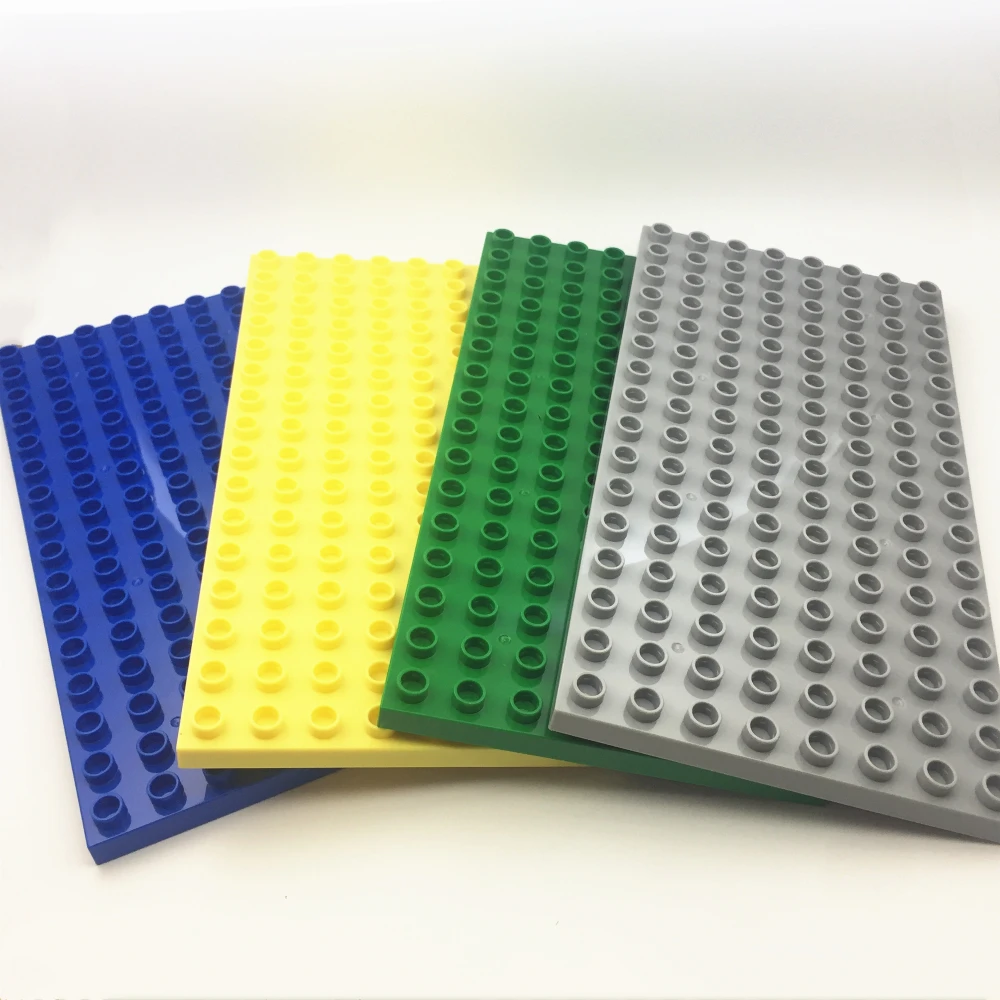 

72 128 144 dots bricks baseplate Assemble Brick Big Particle Building Blocks accessory Compatible with Duplo Baby DIY Toy gift
