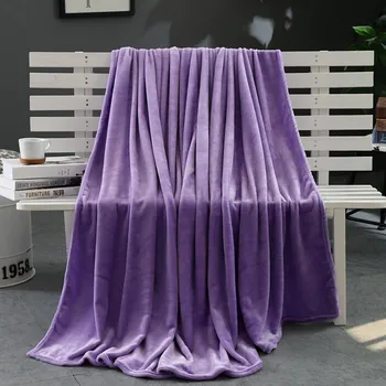 

180X200CM Solid Color Warm Blanket Velvet Fluffy Throw Super Soft Micro Plush Fleece Blanket Throw Rug Sofa Bedding Bedclothes