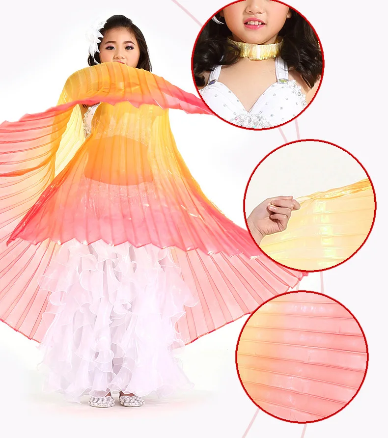 Детский костюм для восточного танца бабочки Isis Крылья ангела костюм феи для девочки с Танцы аксессуары для танцев Одежда для танцоров сзади с близкого расстояния