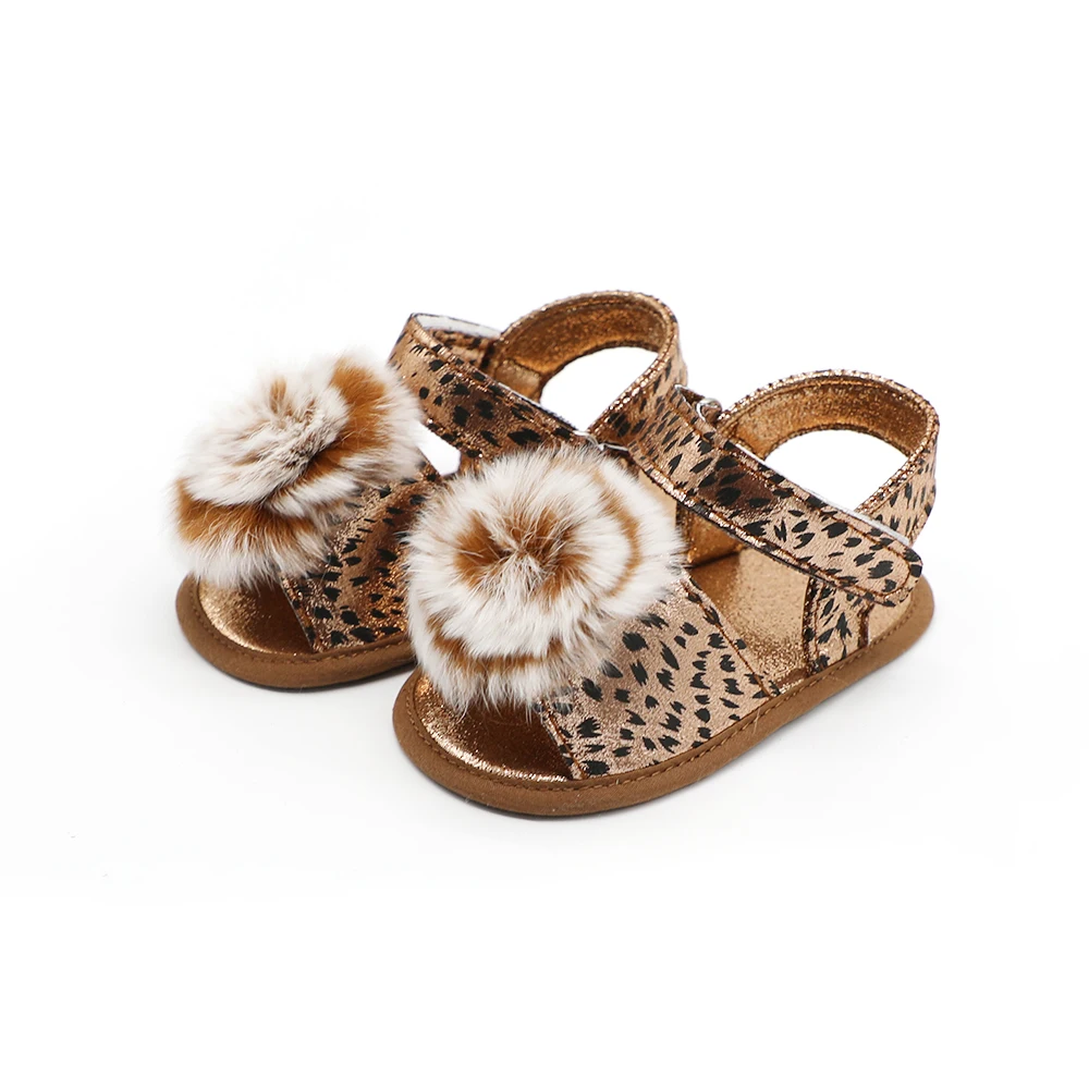 Цветок первые ходунки Лето пантера детская обувь для девочек животных печати мягкой подошвой принцесса обувь для младенцев