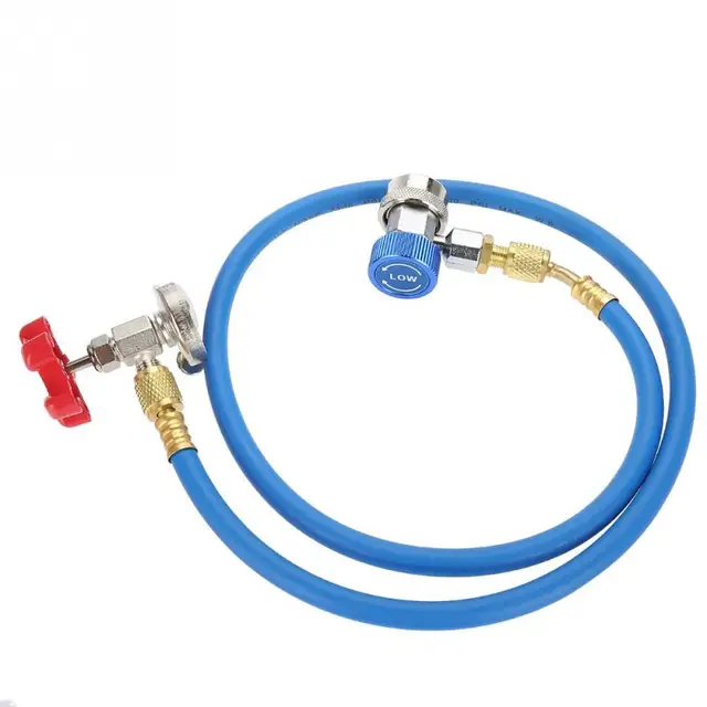 Car Air Conditioning R134a Refrigerant Recharge Hose Gas Can Pipe Fittings for R502 R 12 R 22