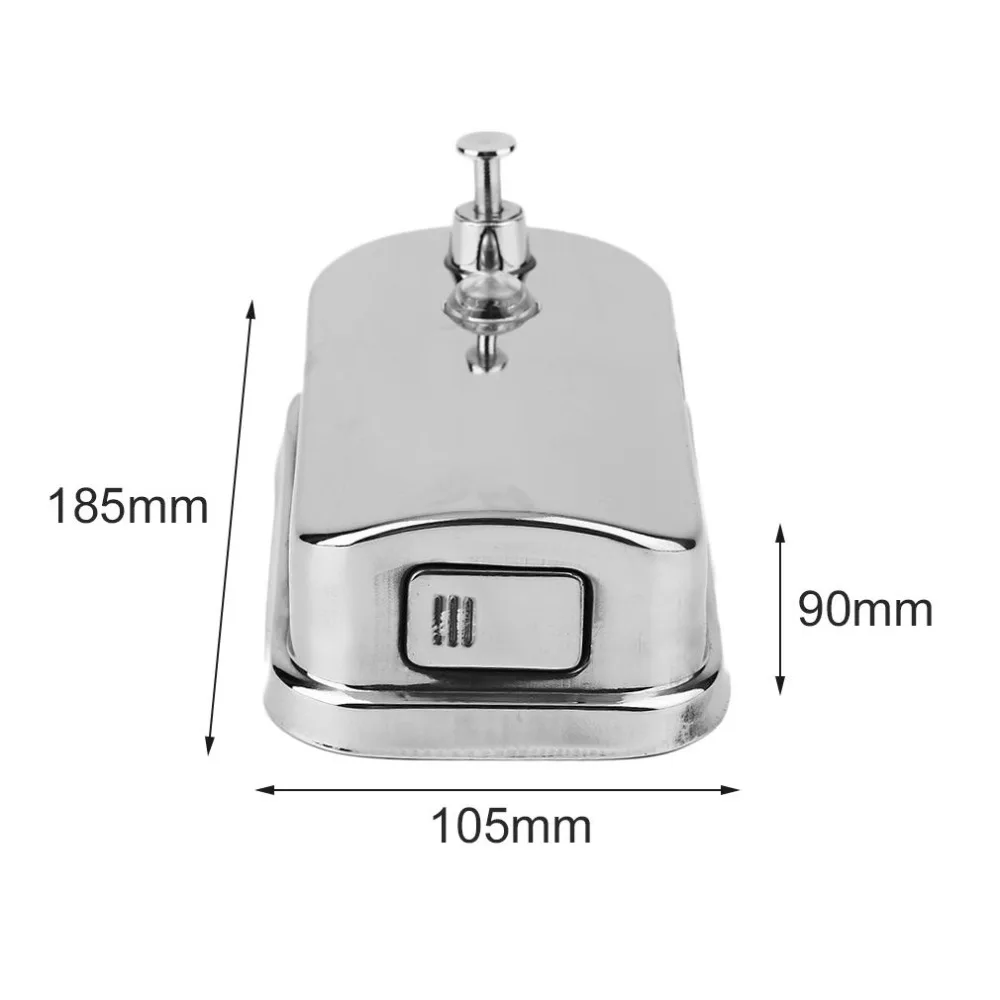 500/800/1000ML Bathroom Wall Mounted Stainless Steel Liquid Soap Dispenser Hand Shampoo Pump Sanitizer Shower Lotion Dispenser