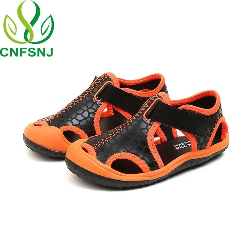 

CNFSNJ 2018 new arrival outdoor beach child boys sandals swift water shoes easy on flat with fashion boys kids sandals for girls