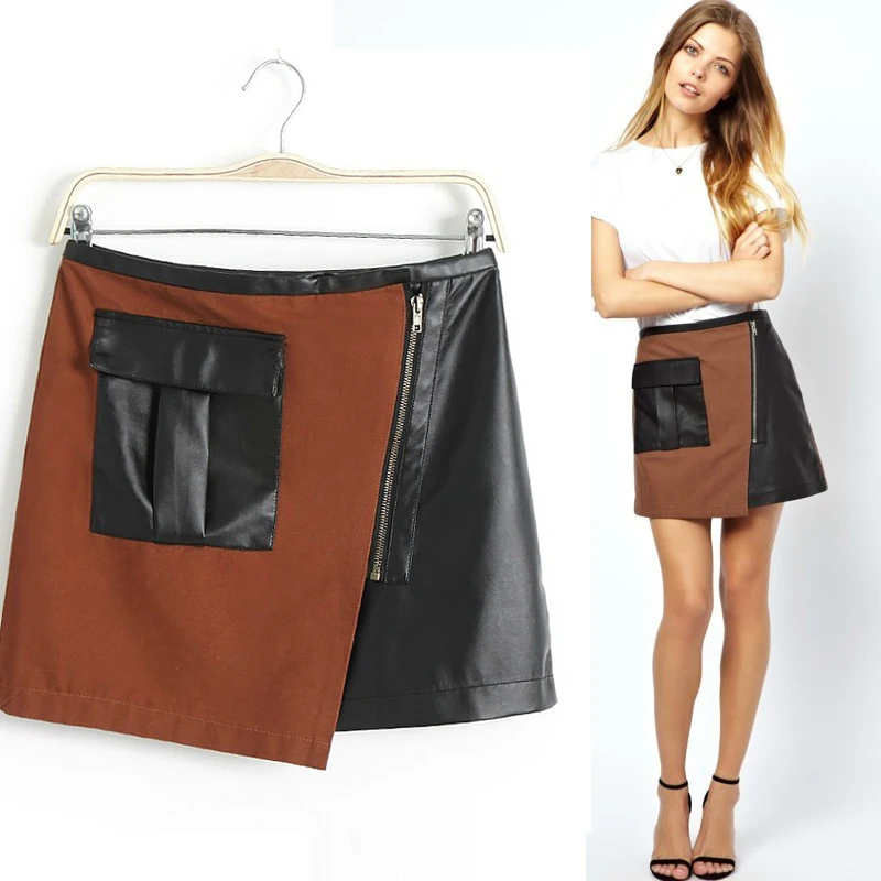 Mini Casual Female Ladies Straight Short Skirts For Woman