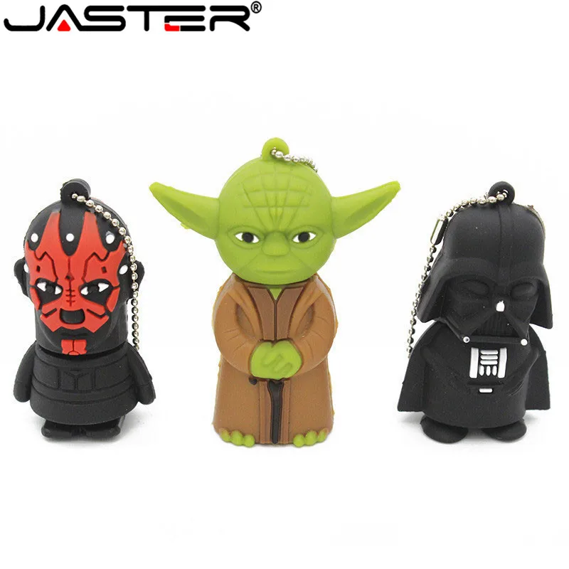 JASTER Star Wars Pendrive Series R2D2 BB 8 Robot USB флеш накопитель YODA darth vader ручки накопители 2 ГБ 16 32