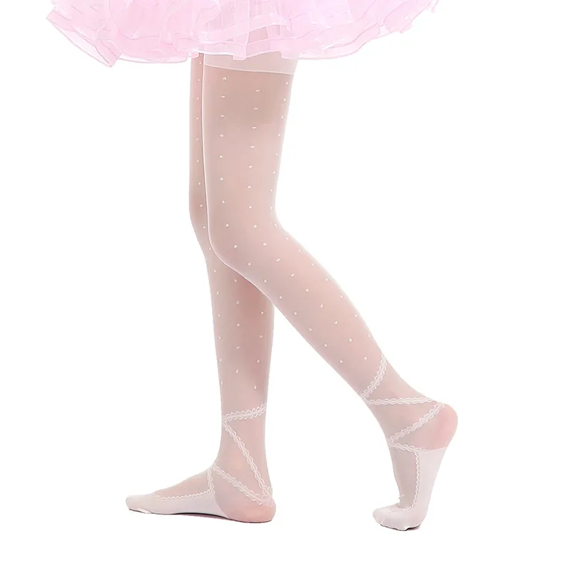 Child Ballet Footed Tights Professional Dance Socks Girls Elastic
