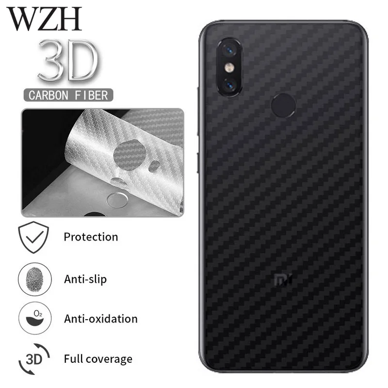 

5pcs/lot for Xiaomi Redmi 5 plus Back 3D Carbon Fiber Screen Protector for redmi 4X Note 5A 4X Protective Film For Mi max 2 Mix