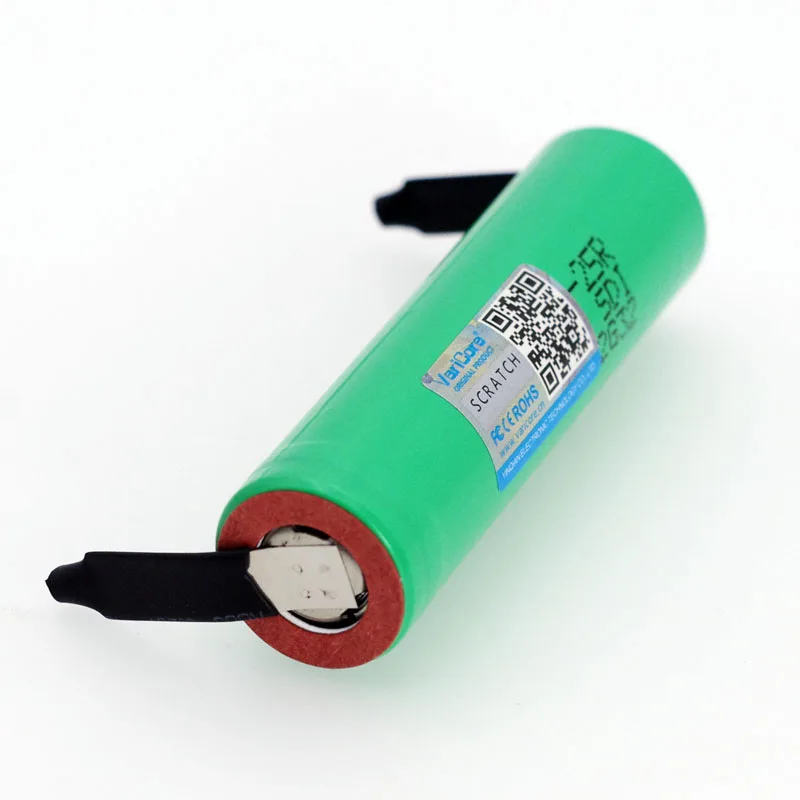 VariCore бренд 18650 2500mAh аккумуляторная батарея 3,6 V INR18650 25R 20A разрядка+ DIY никель