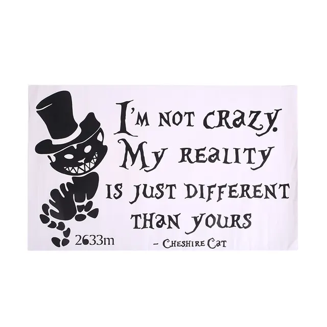 im not crazy letter wall sticker removable home kids decal crazy letter font