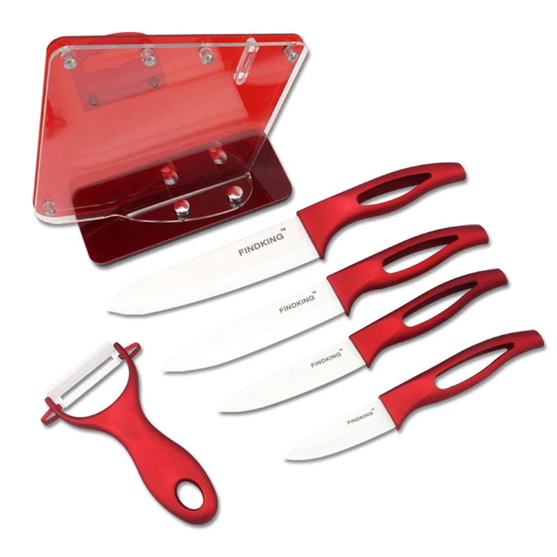Керамический нож с красной ручкой и держателем 3/4/5/6 дюймов|ceramic knife china|ceramic kitchen