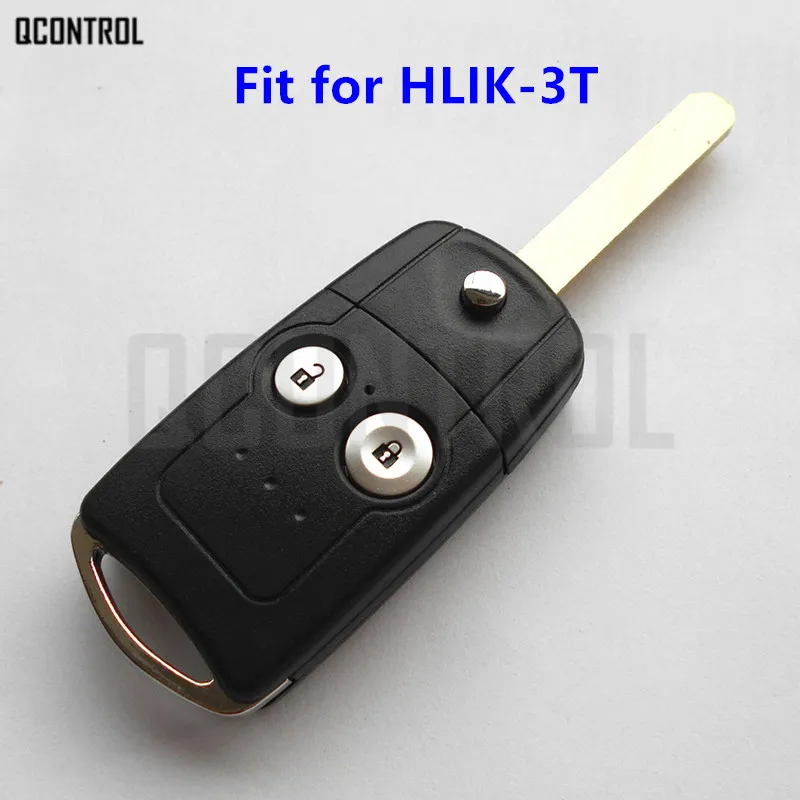 

QCONTROL 2 Buttons Car Remote Key Fit for Honda Accord CRV City Odyssey 433MHz with ID46 Chip Auto Lock