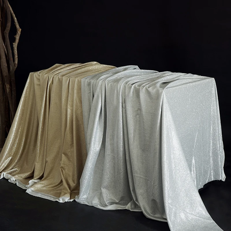 

SWEETGO Gold Silver table cloth background Curtain Candy bar Pearlescent tablecloth home wedding decoration accessories