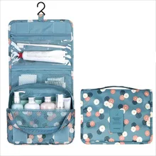 2017 Organizer Bolsa Neceser Maquillaje New Color Travel Package Bag Hook Wash Hanging Cosmetic Folding Handbag Makeup Make Up