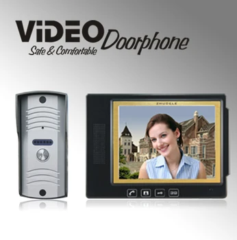 

ZHUDELE home doorbell luxury 8.3" video door phone metal die-casting ,waterproof explosion-proof 700TVLine HD IR camera 1 V 1