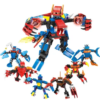 

P Models Building toy Compatible with P663001-06 6 in 1 570Pcs Blocks Toys Hobbies For Boys Girls Model Building Kits