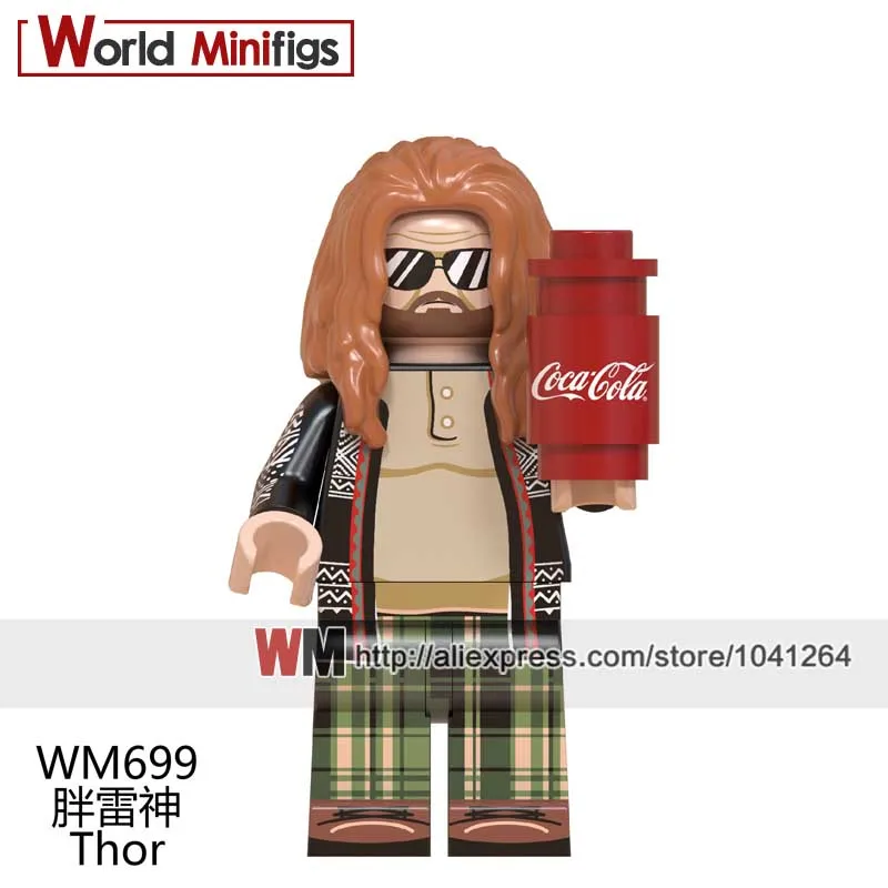 

THOR WM699 blocks Marvel Avenger Endgame Building Blocks Super heroes Captain Marvel Toys for Children Gift blocks friend